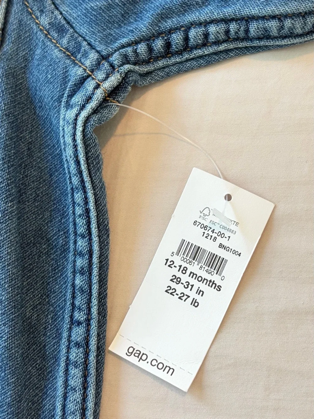NWT Gap 12-18m Coveralls